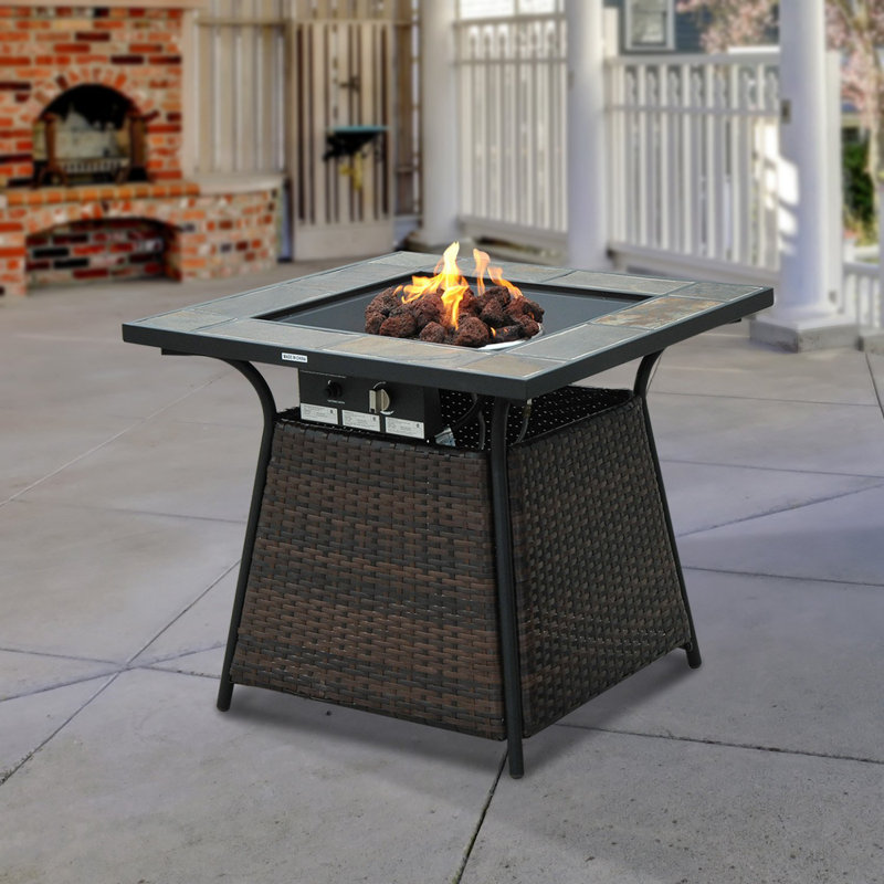 Outsunny Tisch mit Feuerstelle & Bewertungen Wayfair.de